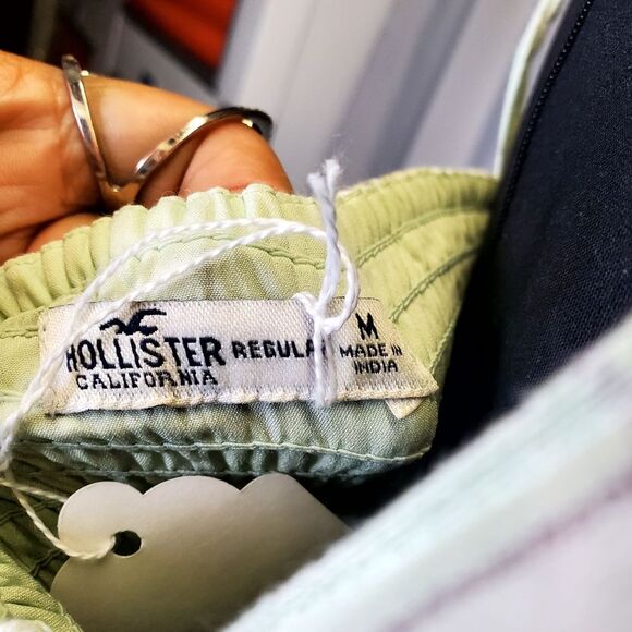 HOLLISTER Green Mint Plaid Mini Dress Sleveless Medium - Picture 6 of 6